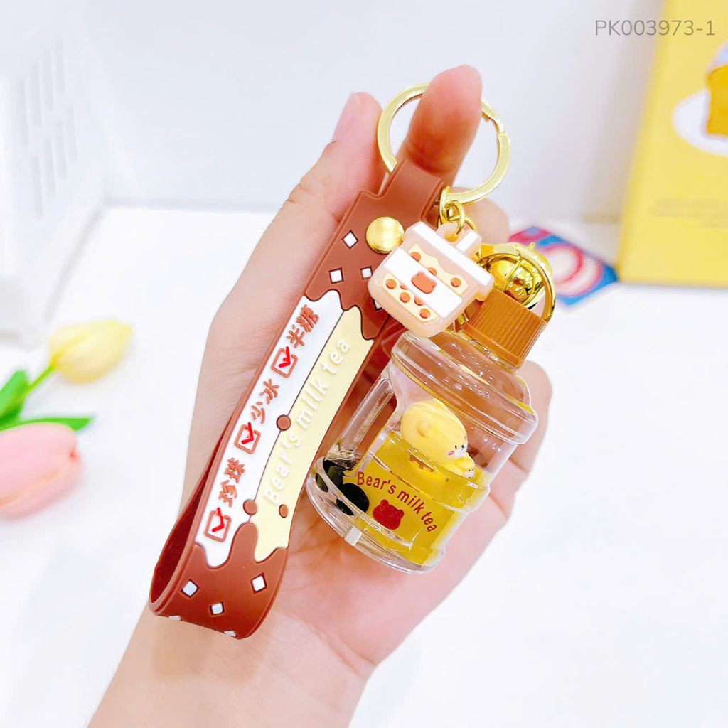 ** Móc khóa nước Bear Milk Tea