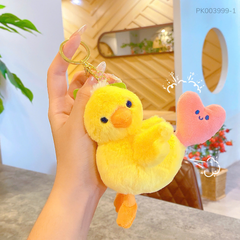 ** Móc khóa bông vịt đuôi tim