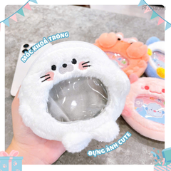 ** Móc khóa ví bông mặt trong hình thú