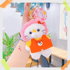 ** Móc khóa bông Kitty thổi bóng