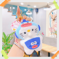 ** Móc khóa bông Kitty thổi bóng