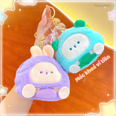 ** Móc khóa ví bông heo thơm nhiều màu