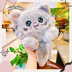 ** Túi đeo chéo/Balo mèo bông nhiều màu