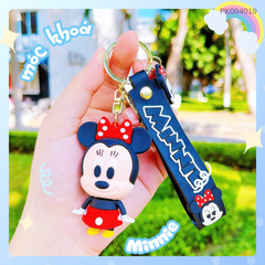 ** Móc khóa silicon chuột Minnie (Mickey)
