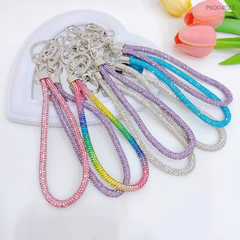 ** Dây đeo trang trí đính hạt nhiều màu - ngắn