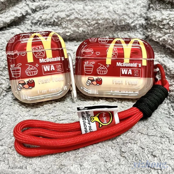 ** Case Airpods 4 dẻo Mc Donald