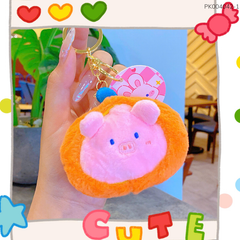 ** Móc khóa bông quả đào thú