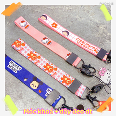 ** Dây đeo lụa ngắn gắn mặt hoạt hình