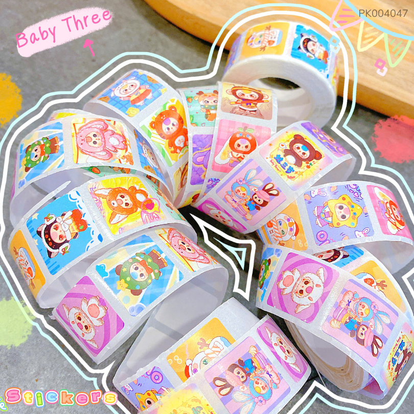 ** Set hình Baby Three (cuộn)