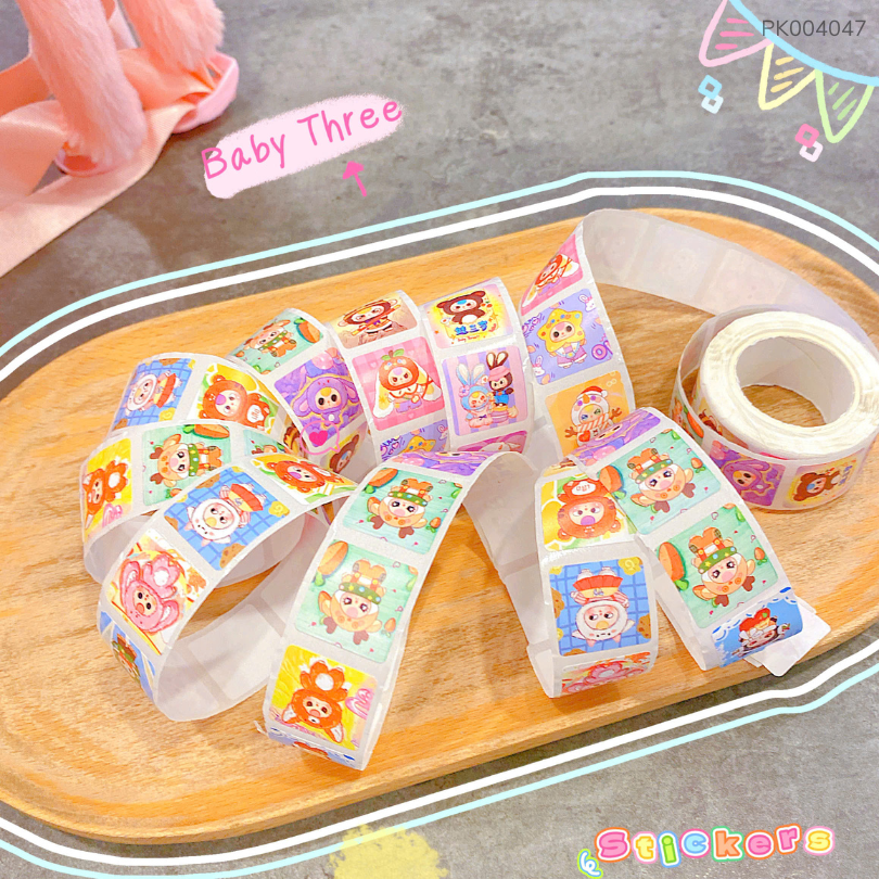 ** Set hình Baby Three (cuộn)