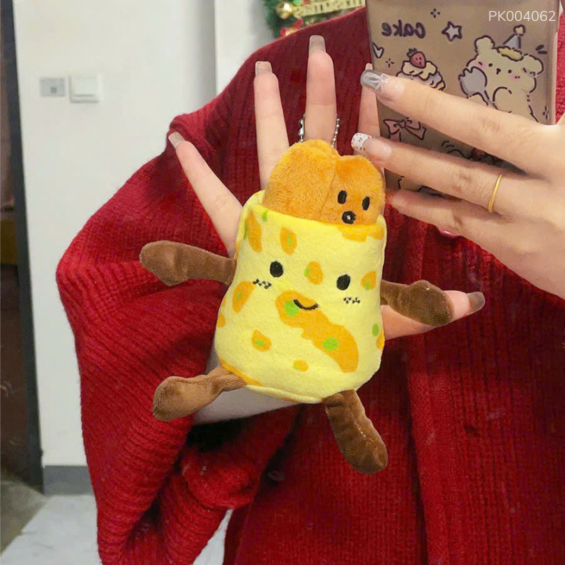 ** Móc khóa bông túi khoai tây