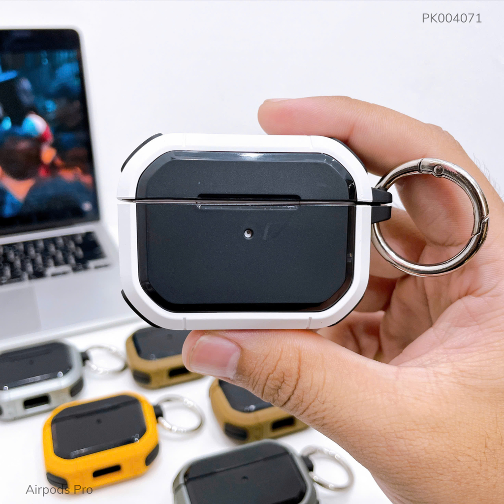 Case Airpods Pro EggShell viền màu chống sốc
