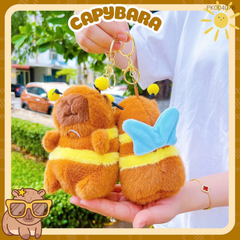 ** Móc khóa bông Capybara Ong vãy cánh