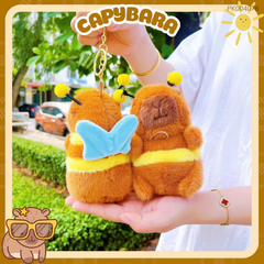** Móc khóa bông Capybara Ong vãy cánh