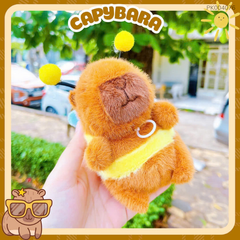 ** Móc khóa bông Capybara Ong vãy cánh