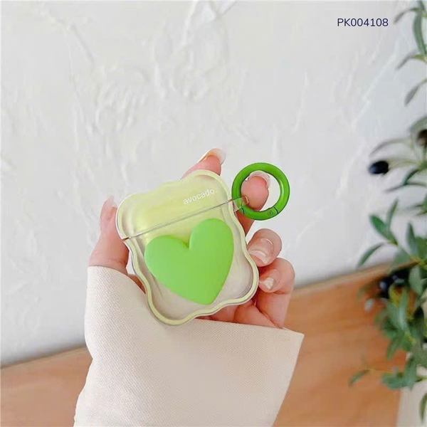 ** Case Airpods 1/2 dẻo trong trái tim