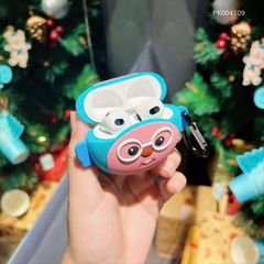 ** Case Airpods Pro Loopy đeo kính trắng