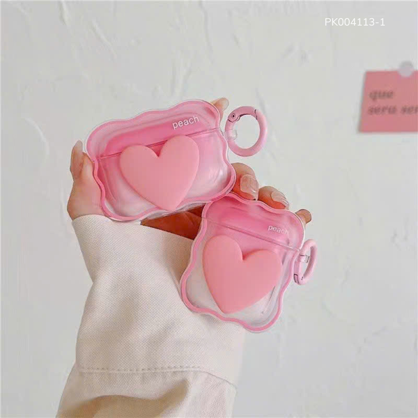 ** Case Airpods Pro dẻo trong trái tim