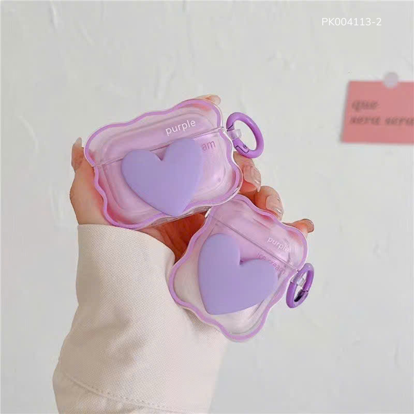 ** Case Airpods Pro dẻo trong trái tim