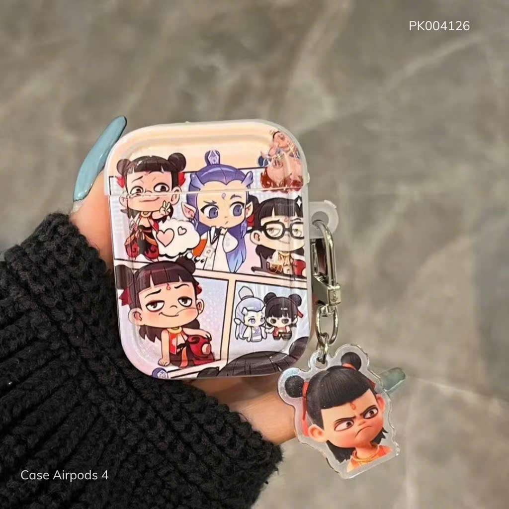 ** Case Airpods 4 nhựa in hình