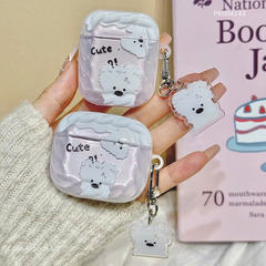 ** Case Airpods 1/2 lưng trong viền nhám in hình
