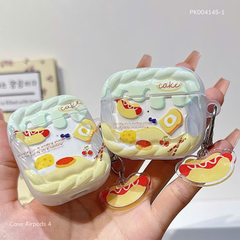 ** Case Airpods 4 lưng trong viền nhám in hình