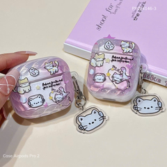 ** Case Airpods Pro 2 lưng trong viền nhám in hình