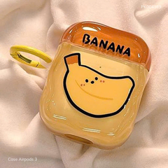 ** Case Airpods 3 lưng trong viền nhám Banana