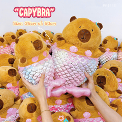 ** Gấu bông Capybara nàng tiên cá Size 35cm