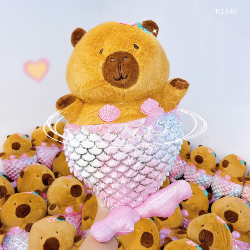 ** Gấu bông Capybara nàng tiên cá Size 35cm