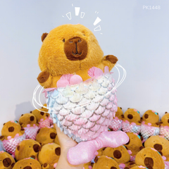 ** Gấu bông Capybara nàng tiên cá Size 35cm