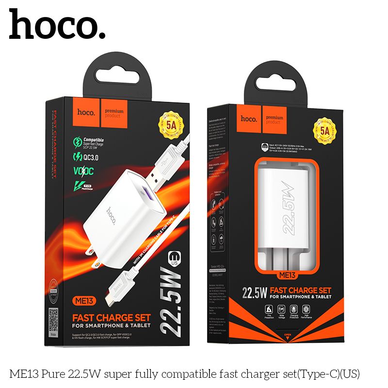 Bộ sạc Type C Hoco ME13 22.5W