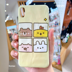 Ốp IP Xs Max thú biểu cảm vân gồ ghề