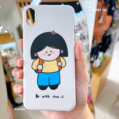 Ốp IP Xs Max Cô gái tóc ngắn đeo cặp BE WITH YOU