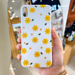 Ốp IP Xs Max Hoa cúc daisy vàng lá xanh rơi viền gân