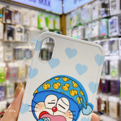 Ốp IP X Doraemon buồn ngủ đội nón, mặc áo hình vịt vàng