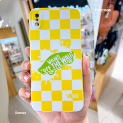 Ốp IP Xs Max Caro trắng vàng Vans Off The Wall