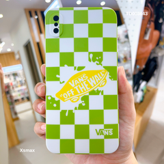 Ốp IP Xs Max Caro trắng xanh Vans Off The Wall