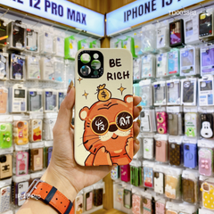 Ốp IP 12 Pro 6.1 Face Hổ BE RICH vân da sần