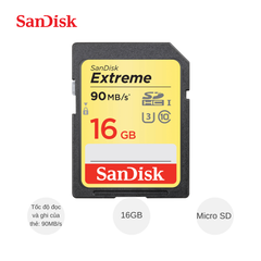 ** Thẻ nhớ SD Sandisk Extream V30 16G 90MB/s