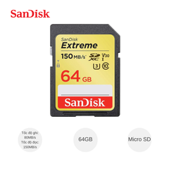 ** Thẻ nhớ SD Sandisk Extreme 64G