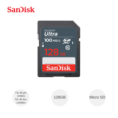 Thẻ nhớ SD Sandisk Ultra 128G 120MB/s-140MB/s