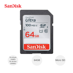 ** Thẻ nhớ SD Sandisk Ultra 64G