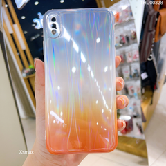 Ốp IP Xs Max dẻo Ombre cầu vồng
