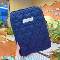 ** Túi chống sốc hoạ tiết trái tim Fashion Bag 14 inch