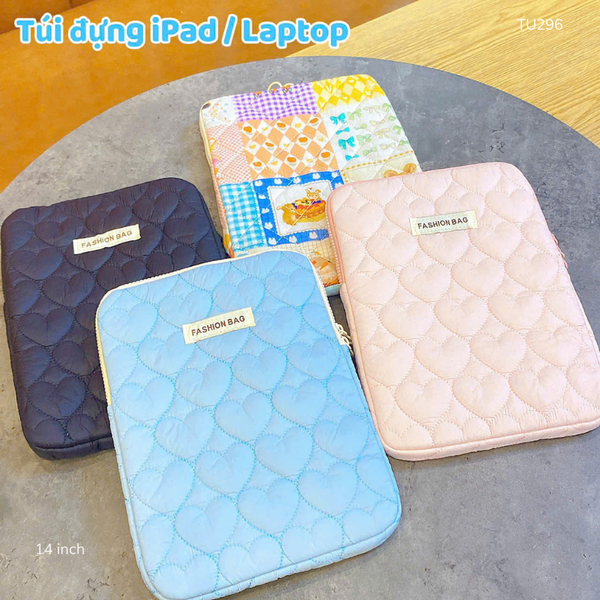 ** Túi chống sốc hoạ tiết trái tim Fashion Bag 14 inch