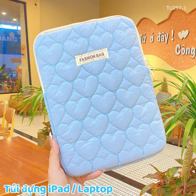 ** Túi chống sốc hoạ tiết trái tim Fashion Bag 15.6 inch
