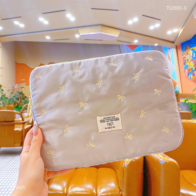 ** Túi chống sốc nơ loáng nhiều màu 11 Inch
