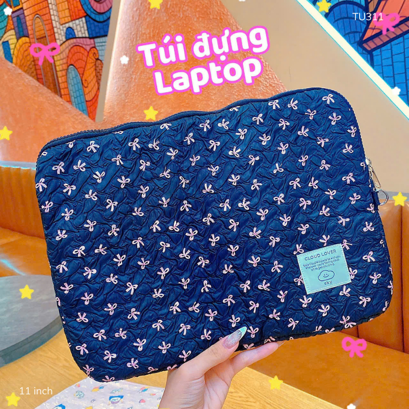 ** Túi chống sốc nơ nhỏ nhiều màu 11 Inch