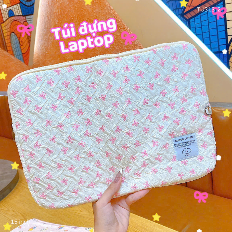 ** Túi chống sốc nơ nhỏ nhiều màu 15 Inch